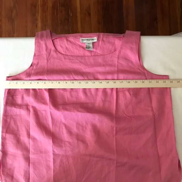 BLOOMINGDALE’S 100% Linen Blouse Button Down Tunic Twin Set Women’s Plus Size 2X - Picture 12 of 16